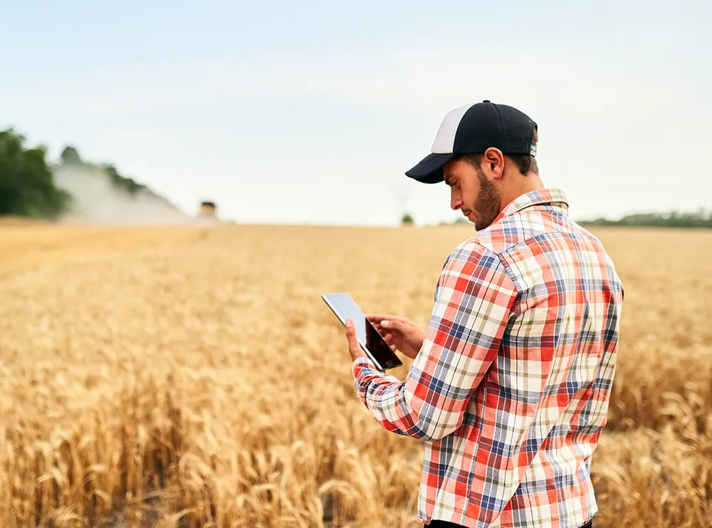 Man using phone